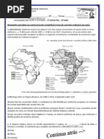 Avaliacao Historia 8 Ano