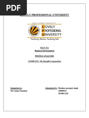 Pestle Analysis