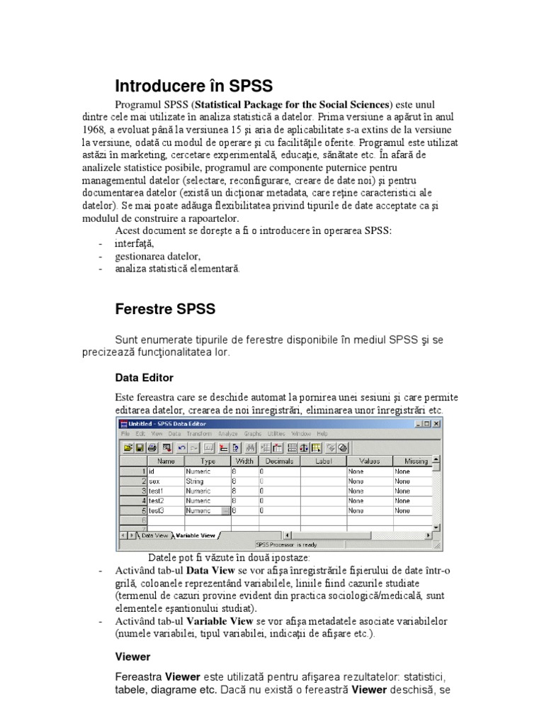 SPSS Tutorial | PDF