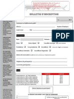 Bulletin d'Inscription Ifepr