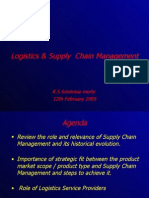 Logistics and Supply Chain Management - An Over View