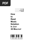 How to Read Music Notation in Just 30 Minutes