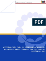 Metodologia Economica 2012