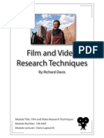 Film and Video Research Techniques. Module Number 106 AAD