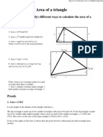 Area of Triangle