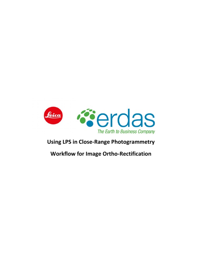 LPS Workflow for Close-Range Ortho-Rectification | PDF | Pixel | Camera