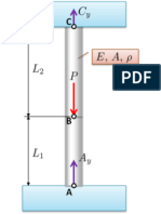 Example Structure Deflections Using Energy Method For Indeterminate Problems.