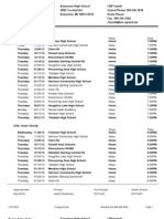 Girls Schedule