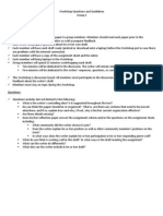 Workshop Guidelines For Peer Review