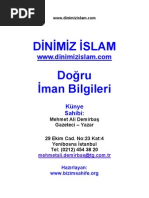 Mehmet Ali Demirbaş Dogru - Iman - Bilgileri