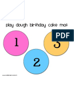 Birthday Cake Mat 1-3