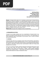 A INFÂNCIA NO CONTEXTO DA EDUCAÇÃO INFANTIL - ada polyana