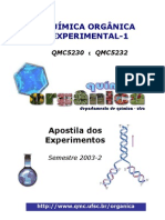 Quimica Organica - Apostila Orgânica Experimental UFSC 2003 PDF