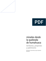 Miradas desde la quebrada/ Territorio patrimonio y proyecto
