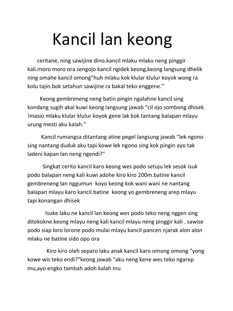 Kancil Lan Keong