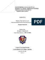 Pengaruh Pemberian Dana Bantuan Operasional Kesehatan (Bok) Terhadap Kinerja Puskesmas Bontonompo Ii Kabupaten Gowa