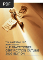 Download Australian NLP Association Practitioner Level Certification Outline 2009 by Sean Jacobs SN11484908 doc pdf