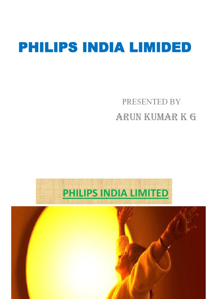 Philips India Limited PDF Philips Expense