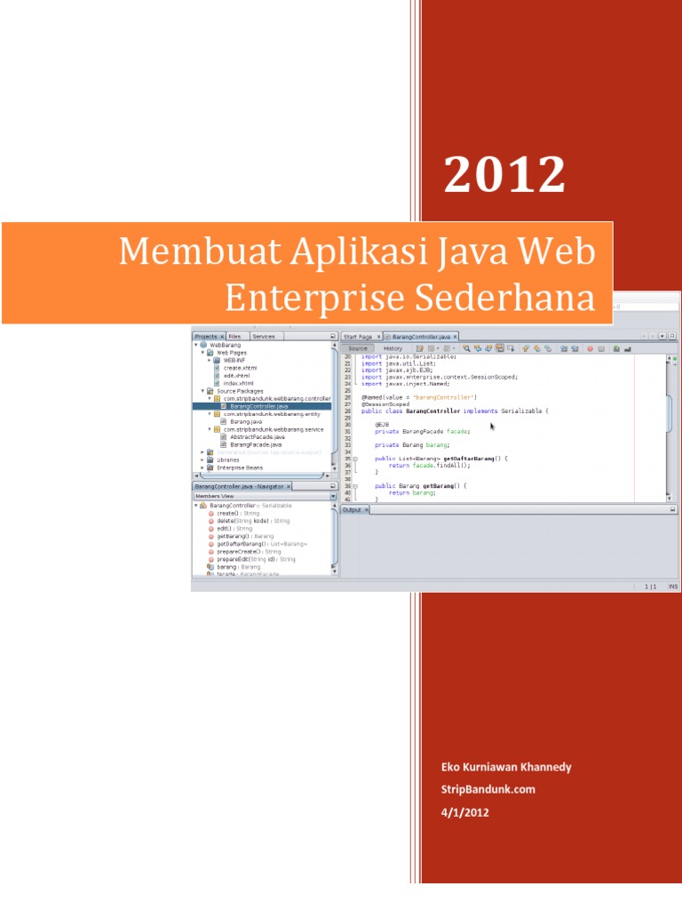 Membuat Aplikasi Java Web Enterprise Sederhana | PDF