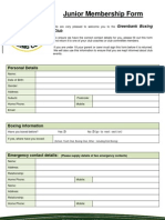 Junior Membership Form New