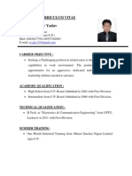 Gaurav Kumar Yadav: Curriculum Vitae