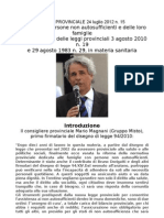 Mario Magnani, Introduzione Legge Provinciale Trentina 15 Del 24 Luglio 2012, Sulla Tutela Delle Persone Non Autosufficienti.