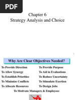 Chapter 6 - Strategy Analysis & Choice