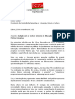 Audição do Ministro da Educação e Ciência Ciência