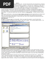 SAS For Windows Begining Tutorial