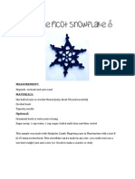 Simple Picot Snowflake