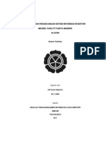 Analisis Dan Perancangan Sistem Informasi Inventori Meubel Pada PT Karya Mandiri Klaten