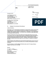 Texas Instruments Letter To State (11-29-12)
