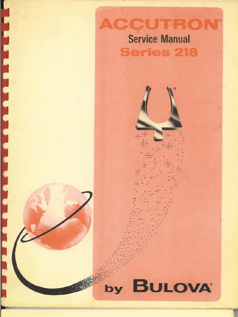 Accutron 218 service manual hotsell