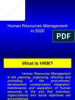 Human Resources Management in 2020