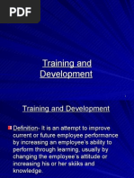 Training, Development, Socialization