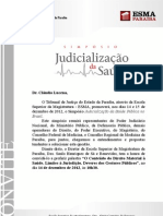 Judicialização da Saúde Pública no Brasil