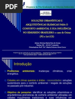 Soluções urbanísticas e arquitetônicas islâmicas promotoras de conforto ambiental e sua influência no Semiárido brasileiro