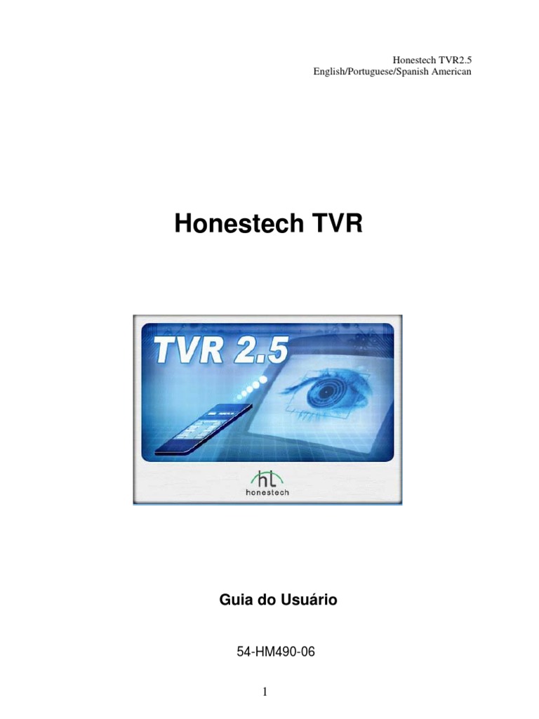 Honestech tvr 2.5 user manual