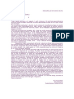 Carta de Mauricio Macri a Daniel Scioli