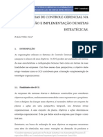 Sistemas de Controle Gerencial na Formação e implementação de Metas estratégicas