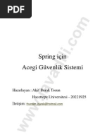 Download Spring Icin Acegi Guvenlik Sistemi BTOSUN WwwJavaDiliCom by wwwjavadilicom SN11496579 doc pdf