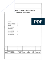 Mechanical Completion Documents Handling Procedure