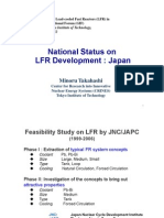 National Status on LFR Development in Japan 1 - Takahashi