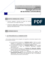 Tipología Psicosocial de Las Formas Comunicativas