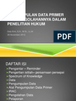 Pengumpulan Data Primer