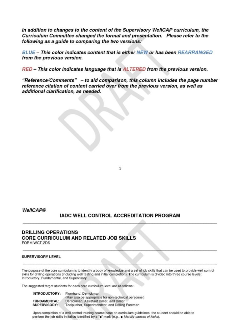 Supervisory WellCAP Curriculum | PDF | Casing (Borehole) | Pressure