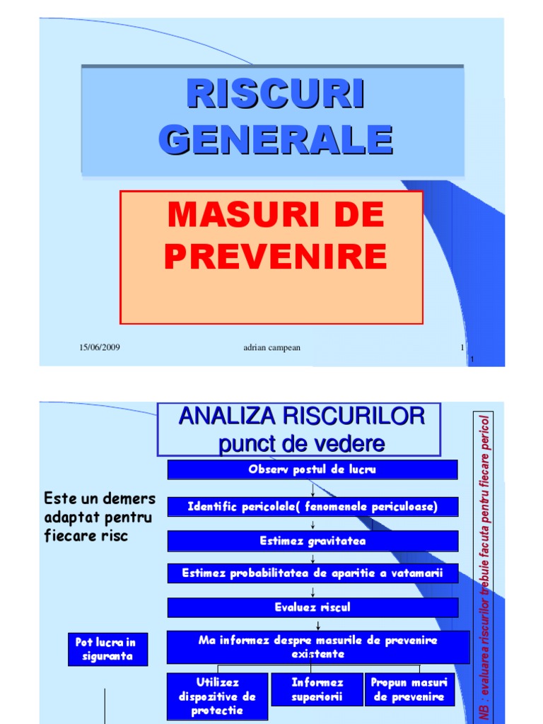 Riscuri Generale | PDF