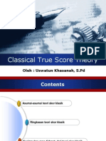 Classical True Score Theory