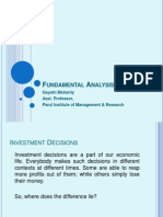 Undamental Nalysis: Gayatri Mohanty Asst. Professor, Parul Institute of Management & Research