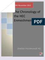 Chronology of The HEC Enmeshment